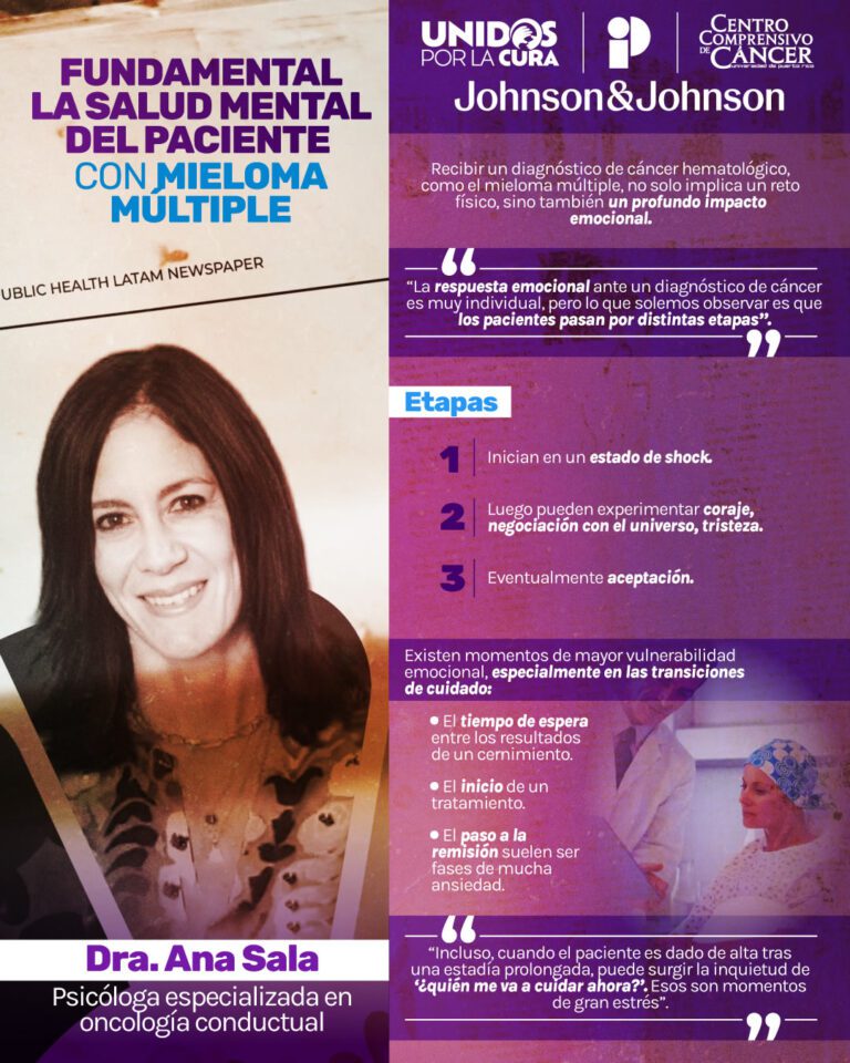 dra ana sala fundamental la salud mental del paciente con mieloma