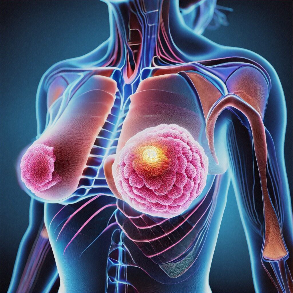 3d,image,showing,breast,cancer,located,in,a,modern,,digital