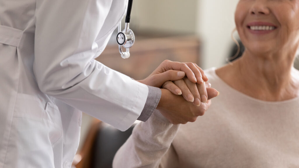 doctor,giving,hope.,close,up,shot,of,young,female,physician