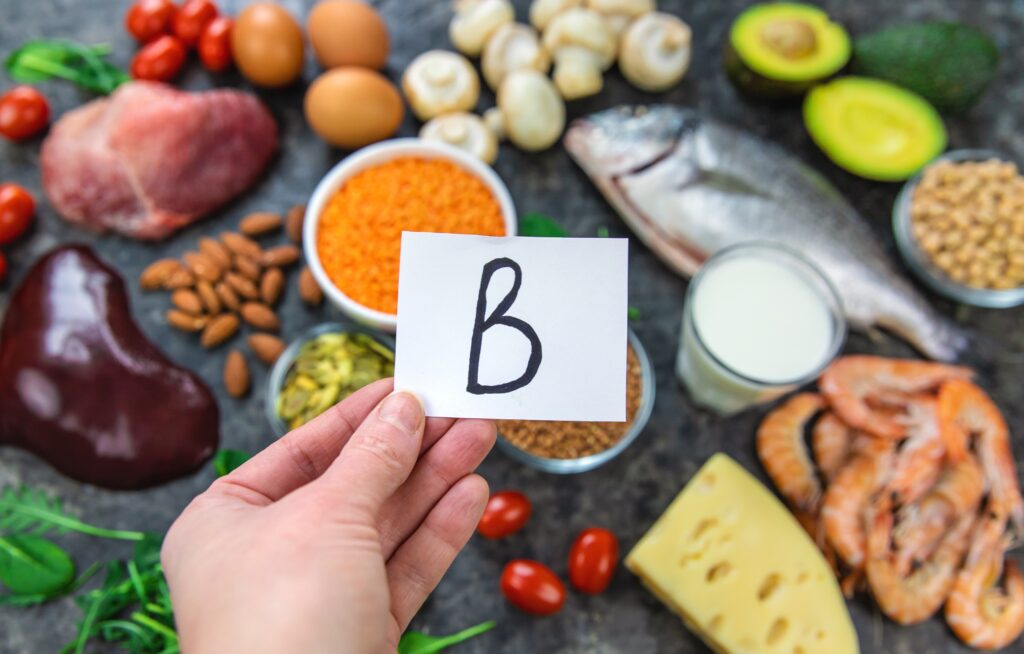 foods,that,contain,b,vitamins.,selective,focus.,food.