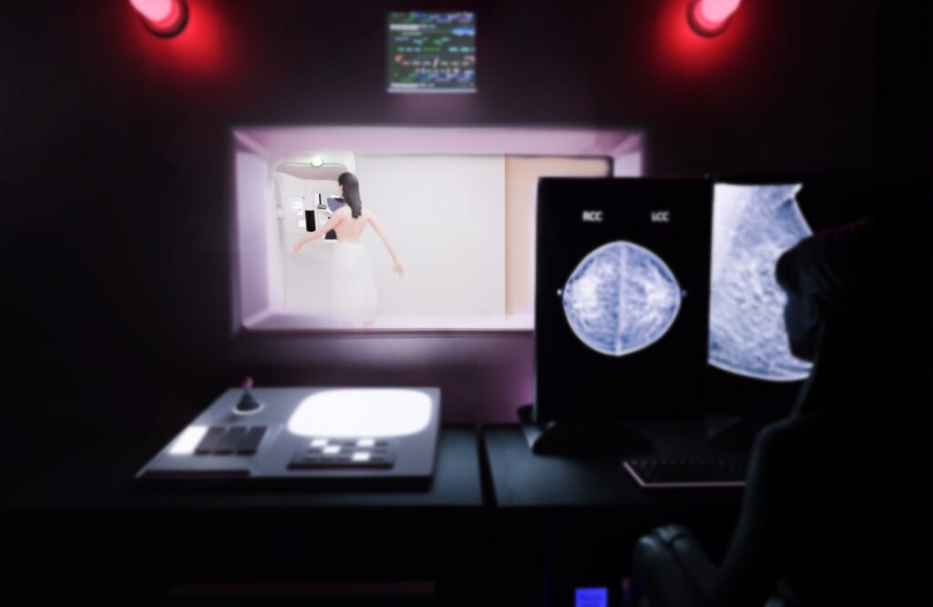 a,3d,rendering,of,a,futuristic,breast,cancer,screening,,showing