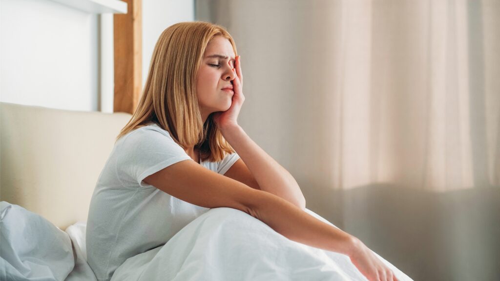 insomnia,tiredness.,headache,fatigue.,morning,depression.,despair,weak,young,girl