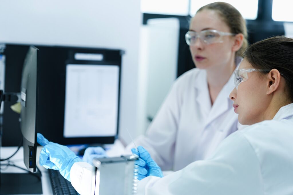 a,pharmaceutical,quality,control,qc,team,ensures,gxp,compliance.,two